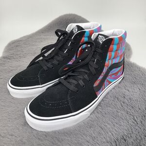 Vans Unisex Retro Mart SK8 Hi Shoes - Black / Blue / Red / Pink